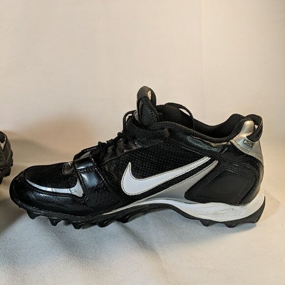 Nike Land Shark Legacy Football Cleats Mens US 8 Black White 396231-011 - Picture 9 of 12